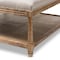 Baxton Studio Carlotta Oak Beige Linen Square Coffee Table Ottoman 139-7606 - alternate 7